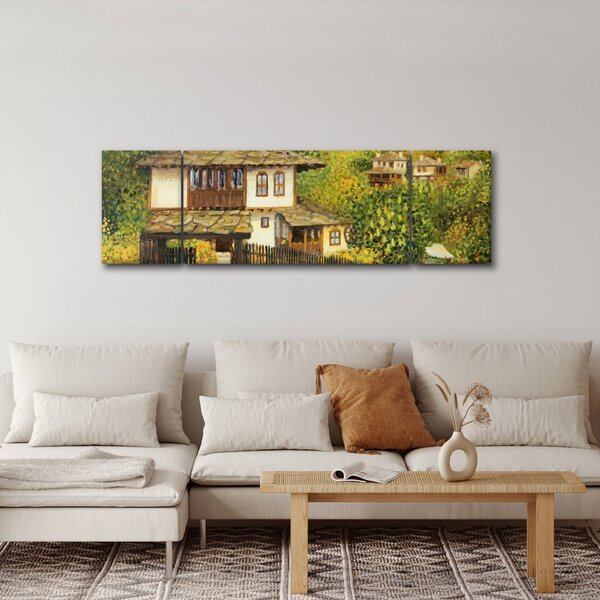 Obraz - Chaloupky v létě (170x50 cm)