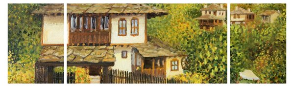 Obraz - Chaloupky v létě (170x50 cm)