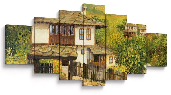 Obraz - Chaloupky v létě (210x100 cm)