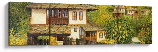 Obraz - Chaloupky v létě (170x50 cm)