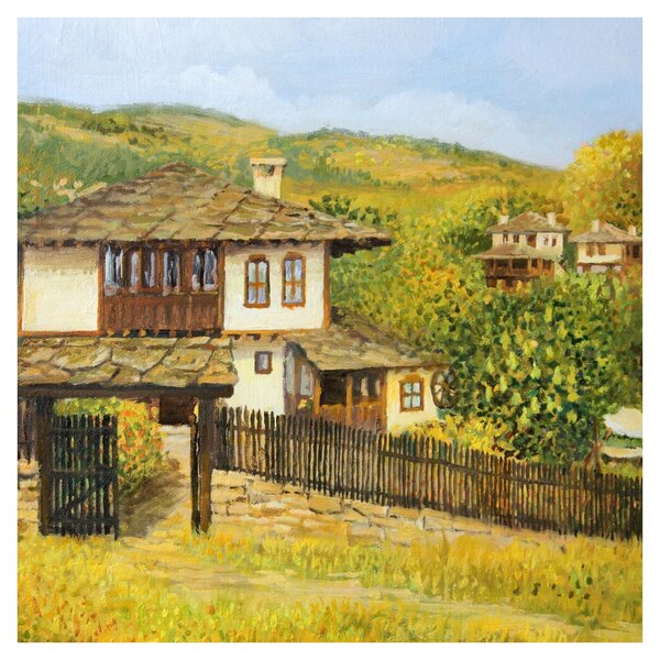 Obraz - Chaloupky v létě (30x30 cm)
