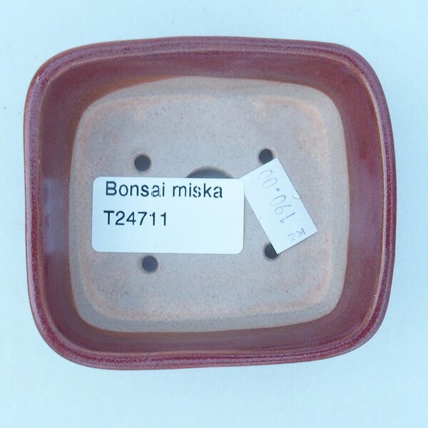 E-bonsai Keramická bonsai miska 8 x 7 x 3 cm růžová