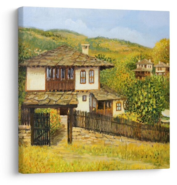 Obraz - Chaloupky v létě (30x30 cm)