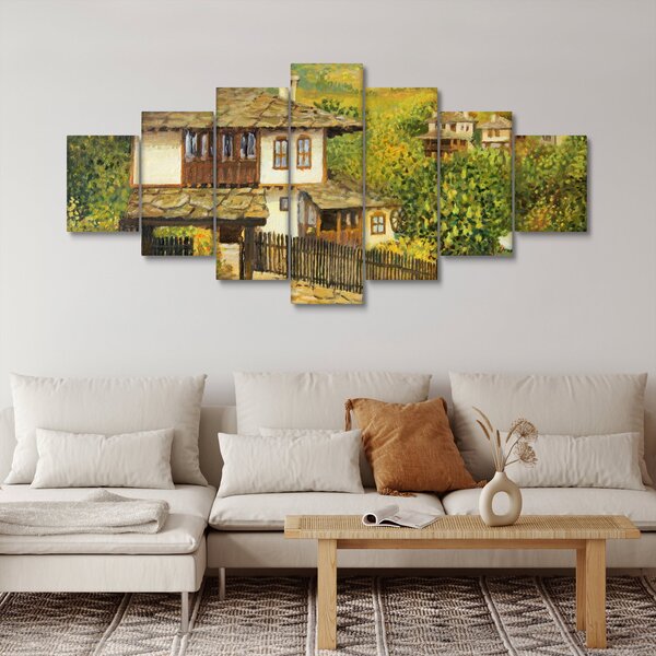 Obraz - Chaloupky v létě (210x100 cm)