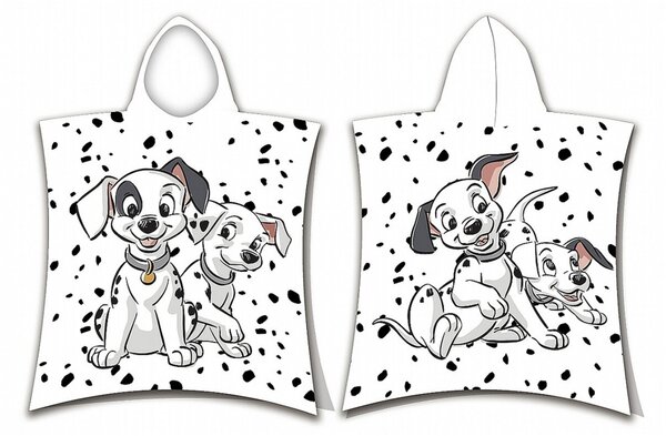 Jerry Fabrics dětské pončo 101 Dalmatians 03 50x115 cm
