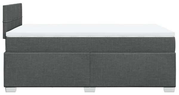 Box spring postel s matrací tmavě šedá 120x190 cm textil 3285828