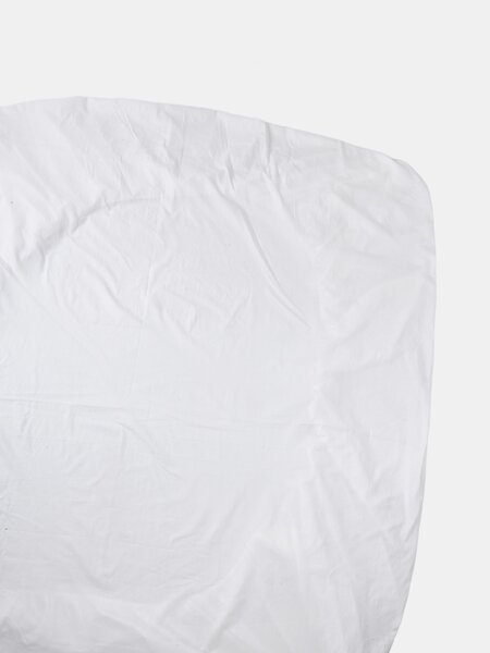 Sinsay - Bavlněné prostěradlo z odolné tkaniny s gumou - bílá