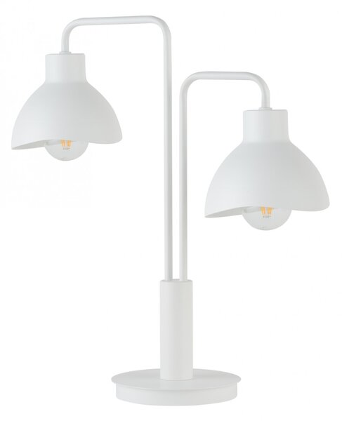 SIGMA Stolní moderní lampa HOLI, 2xE27, 60W, bílá 50331