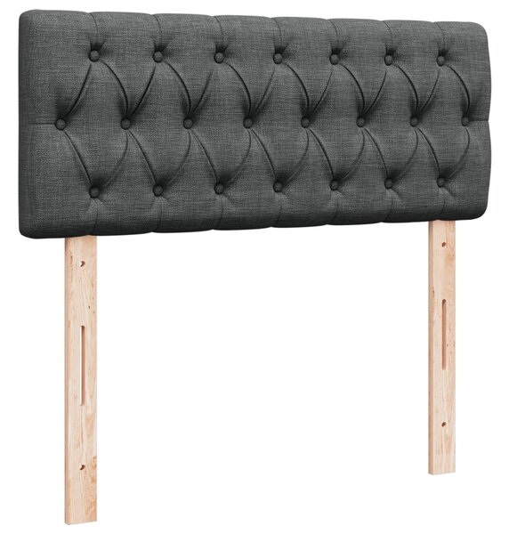 Box spring postel s matrací tmavě šedá 120x190 cm textil 3285835