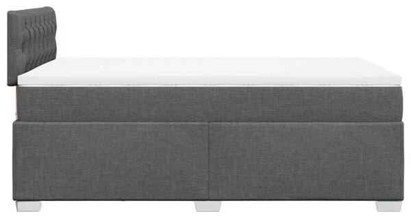 Box spring postel s matrací tmavě šedá 120x190 cm textil 3285835