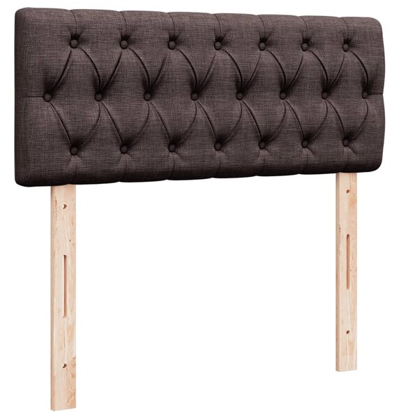 Box spring postel s matrací tmavě hnědá 120x190 cm textil 3285837