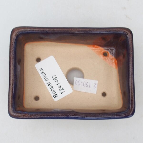 E-bonsai Keramická bonsai miska 10 x 7 x 3,5 cm fialová