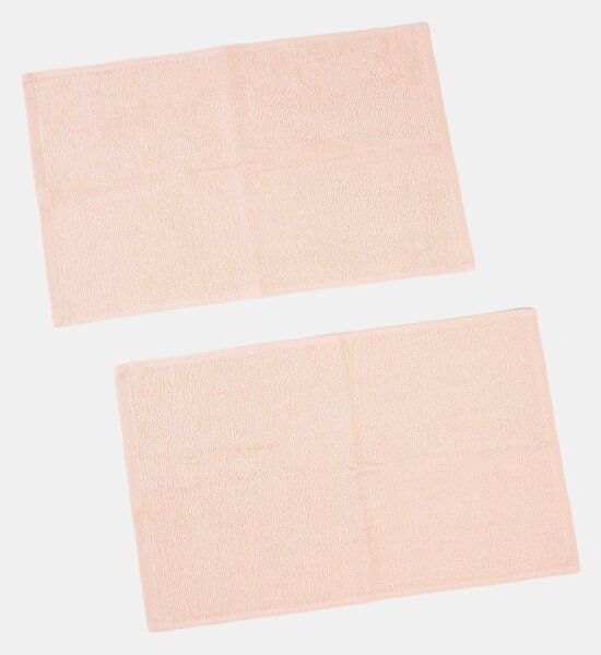 Sinsay - Jednobarevné bavlněné ručníky 2 pack - růžová