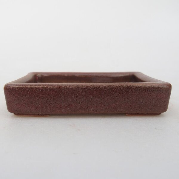 E-bonsai Keramická bonsai miska 10 x 7 x 2 cm hnědá