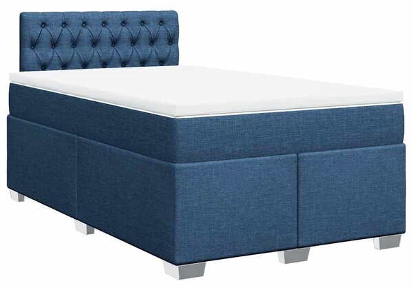 Box spring postel s matrací černá 120x190 cm textil 3285840