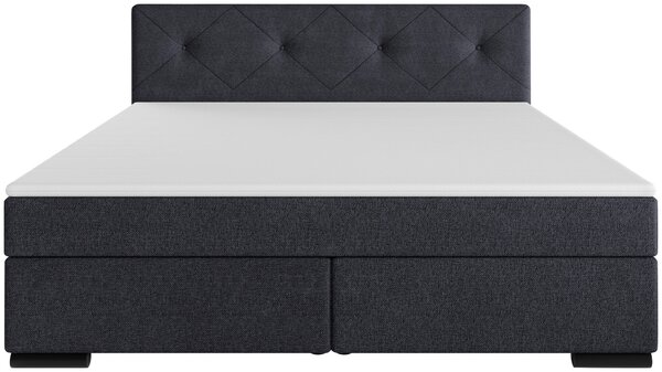 POSTEL BOXSPRING, 180/200 cm, antracitová MID.YOU - Manželské postele, Online Only