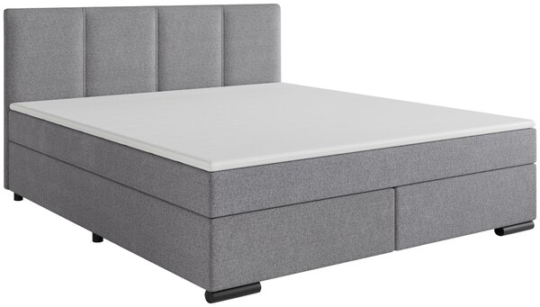 POSTEL BOXSPRING, 160/200 cm, světle šedá MID.YOU - Manželské postele, Online Only