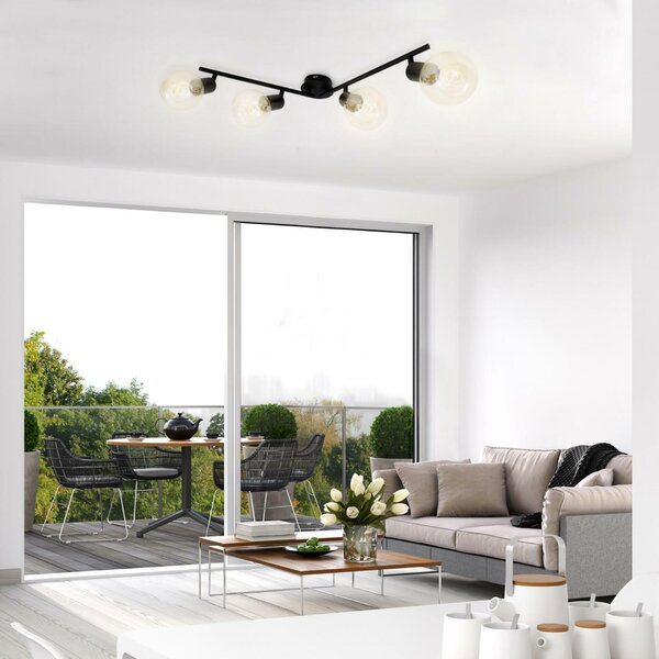 BRILONER Bodové svítidlo 69,5 cm 4x E27 60W černá BRI 2868-045