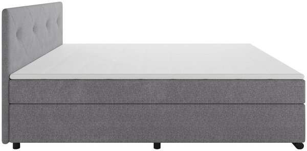 POSTEL BOXSPRING, 160/200 cm, světle šedá MID.YOU - Manželské postele, Online Only