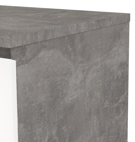 Komoda Naia 76235 bílý lesk/beton - Tvilum