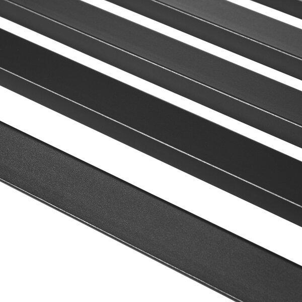 Outsunny zahradní lavička pro 2 osoby s nosností 240 kg - venkovní a vnitřní nábytek 127 x 58 x 82 cm černá | Aosom