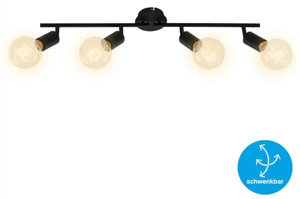 BRILONER Bodové svítidlo 69,5 cm 4x E27 60W černá BRI 2868-045