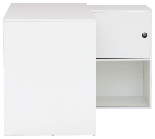 ROHOVÝ PSACÍ STŮL, bílá, 120/78/107 cm MID.YOU - Online Only psací stoly, Online Only
