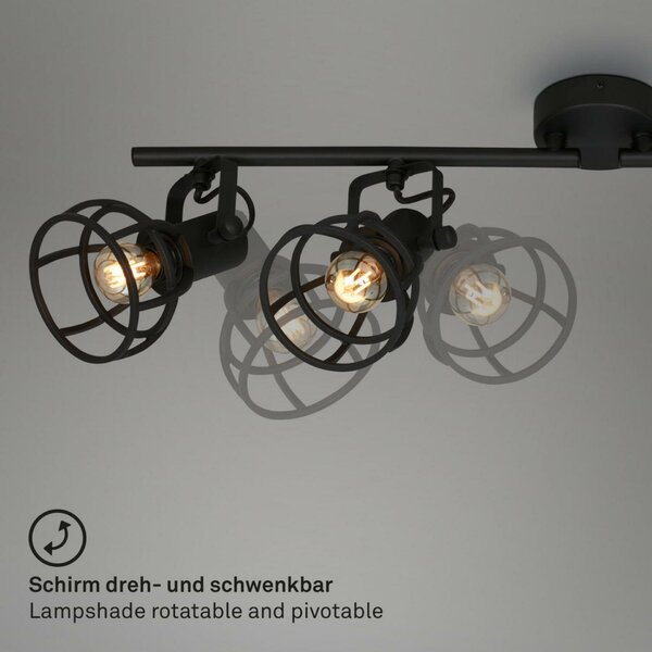 BRILONER Bodové svítidlo 70,5 cm 4x E14 25W černá BRILO 2669-045