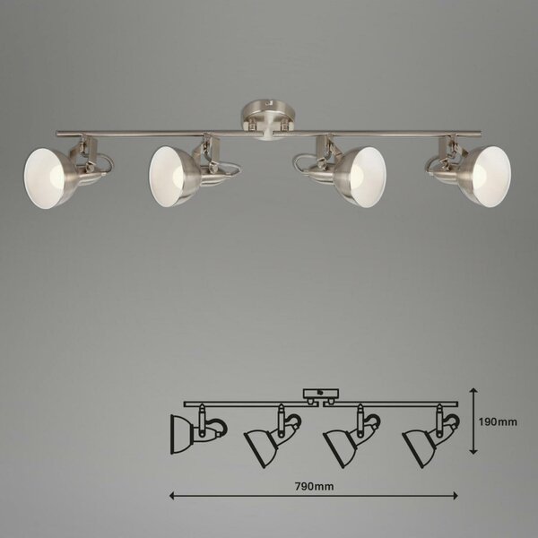 BRILONER Bodové svítidlo 79 cm 4x E14 40W satén-bílé BRILO 2049-042
