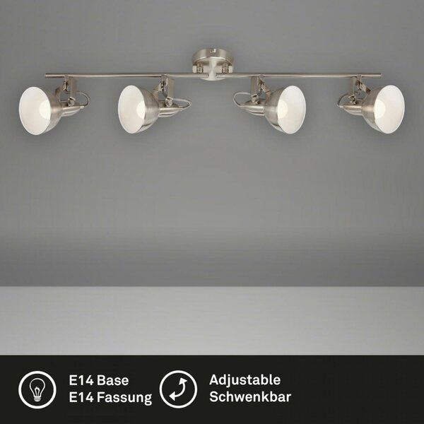 BRILONER Bodové svítidlo 79 cm 4x E14 40W satén-bílé BRILO 2049-042