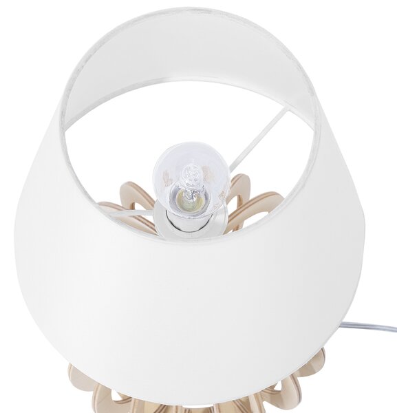 Stolní lampa SAMO Hnědá/Bílá