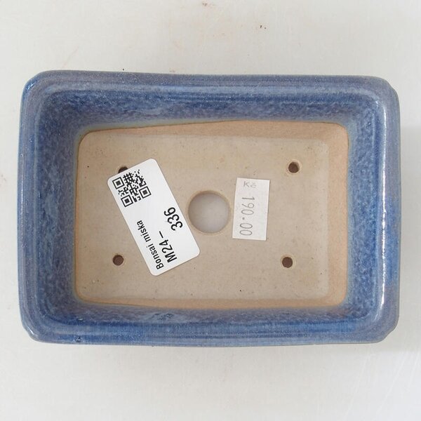 E-bonsai Keramická bonsai miska 12 x 8,5 x 4,5 cm modrá