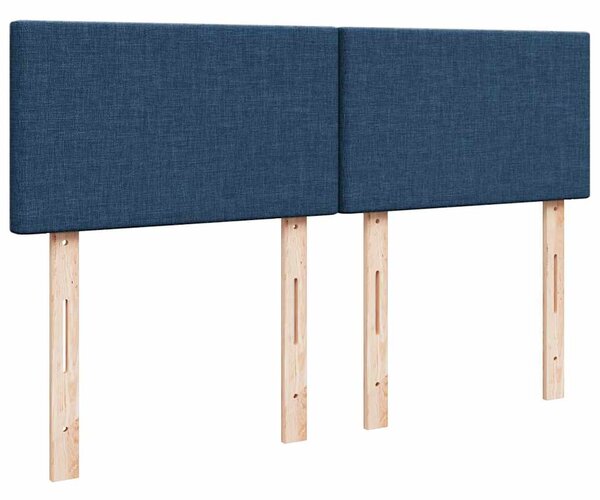 Box spring postel s matrací modrá 140x190 cm textil 3285882