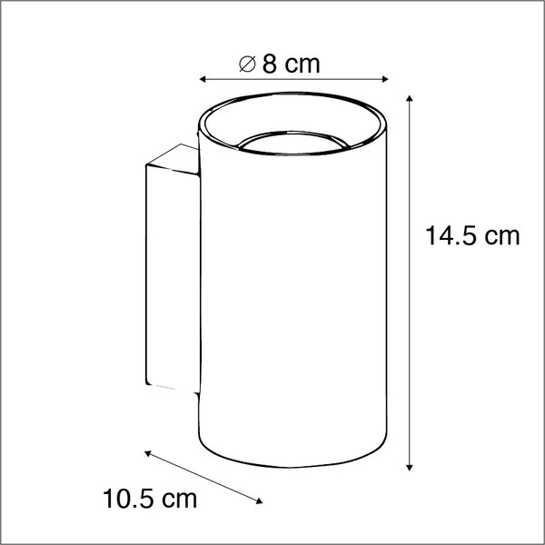 Sada 2 moderních nástěnných lamp bílých kulatých 2-světlo - Sandy