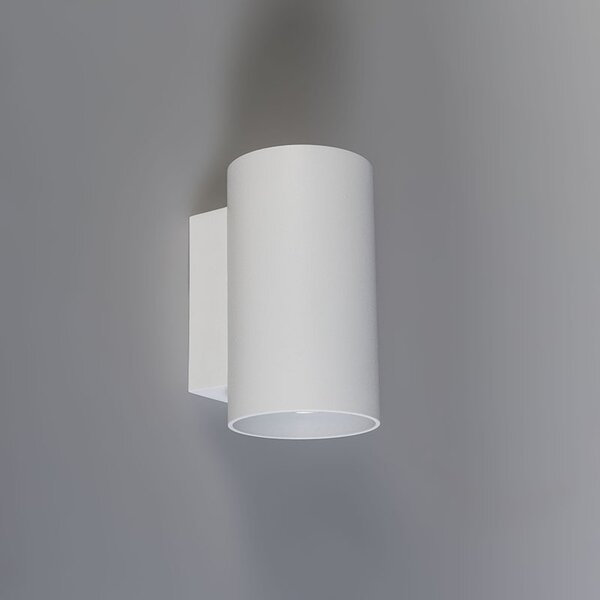 Sada 2 moderních nástěnných lamp bílých kulatých 2-světlo - Sandy