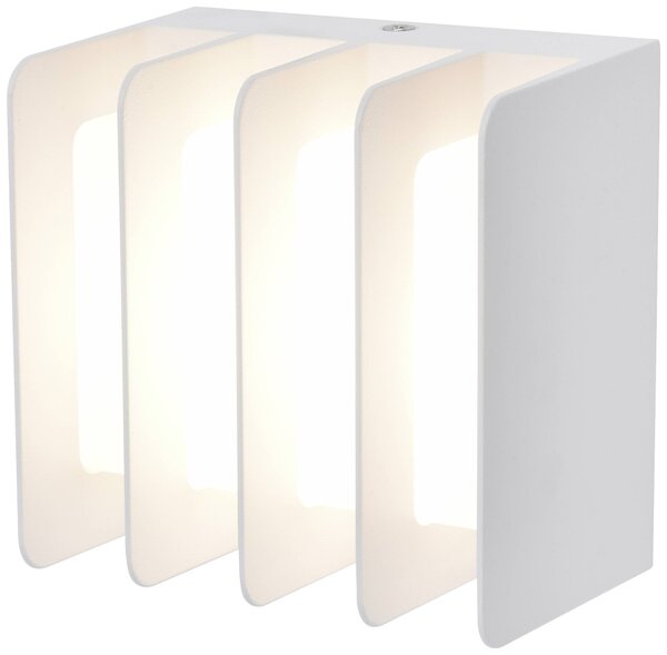 LUTEC Venkovní LED nástěnné osvětlení GRIDY, 14,5W, teplá bílá, bílé 5289401469