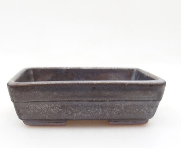 E-bonsai Keramická bonsai miska 9,5 x 7 x 2,5 cm kovová