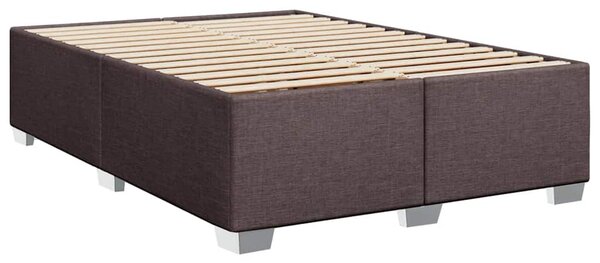 Box spring postel s matrací tmavě hnědá 140x190 cm textil 3285900