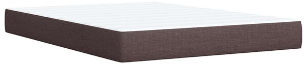 Box spring postel s matrací tmavě hnědá 140x190 cm textil 3285900