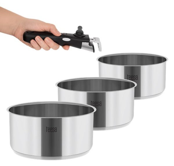 Sada hrnců TEESA Cook Expert Single Hand TSA0148 3ks