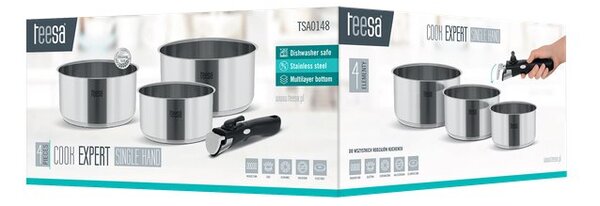 Sada hrnců TEESA Cook Expert Single Hand TSA0148 3ks