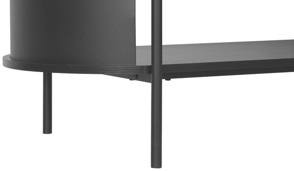 KONFERENČNÍ STOLEK, přírodní barvy, černá, kov, kompozitní dřevo, 100/54/36,5 cm Xora - Konferenční stolky, Online Only