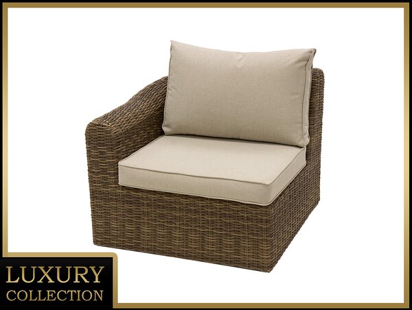 Ratanové PRAVÉ ukončení BORNEO LUXURY (hnědá)