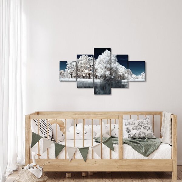 Obraz - Sněhobílé stromy (125x70 cm)