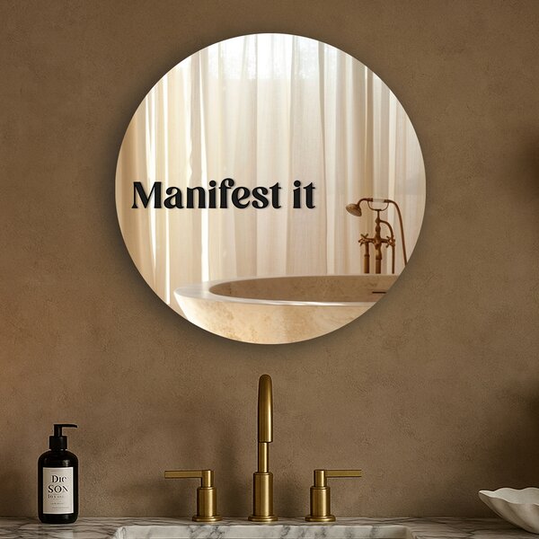 Samolepka na zrcadlo S4 – Manifest it