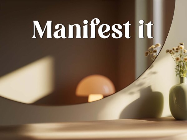 Samolepka na zrcadlo S4 – Manifest it