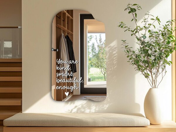 Samolepka na zrcadlo S3 – You are kind, smart, beautiful, enough. (Handwritting)