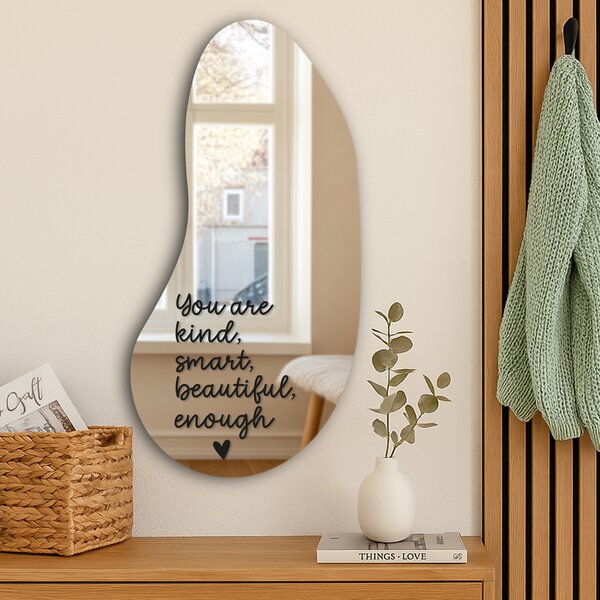 Samolepka na zrcadlo S3 – You are kind, smart, beautiful, enough. (Handwritting)