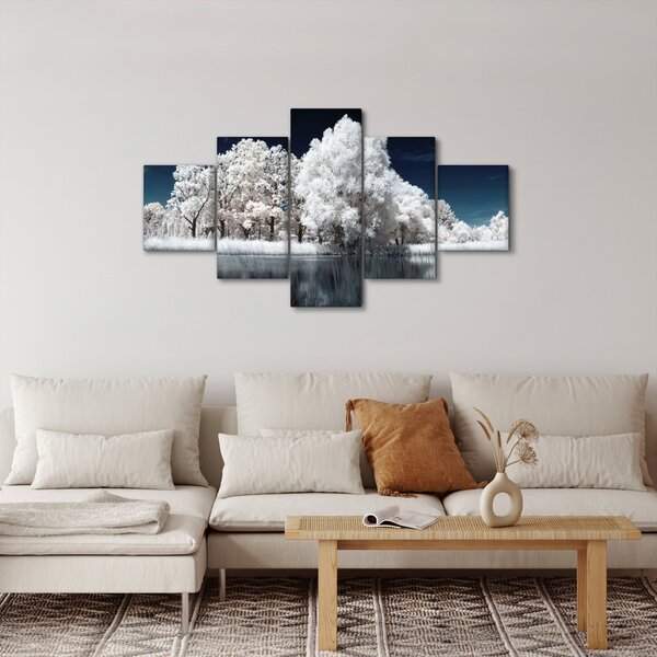 Obraz - Sněhobílé stromy (125x70 cm)