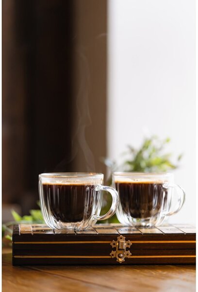 Skleněné šálky v sadě 2 ks na cappuccino 350 ml Tulip – Vialli Design